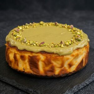 Tartas de queso y pistacho