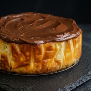 Tartas de queso y dulce de leche