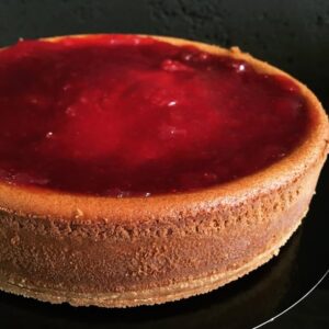 Tartas de queso y fresa