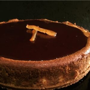Tartas de queso y naranja chocolate